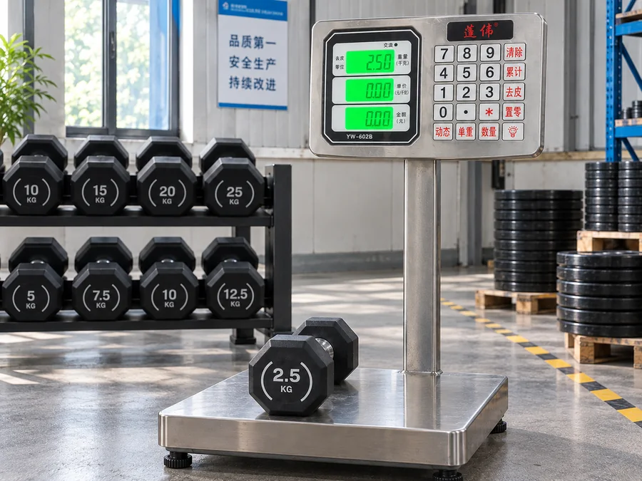 Every batch weight-checked on the inspection bench before packing