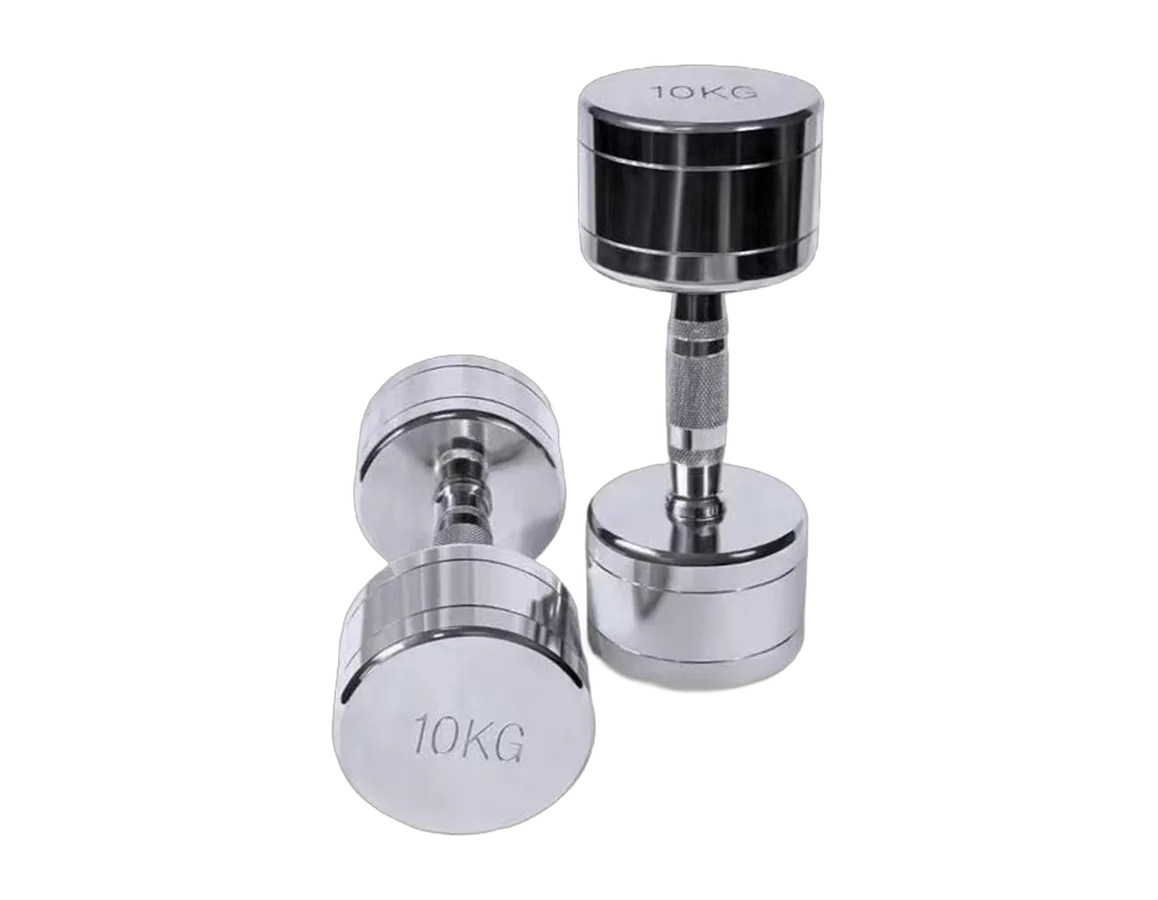 Chrome Dumbbells – chrome plated dumbbells manufactured by IRONHUE