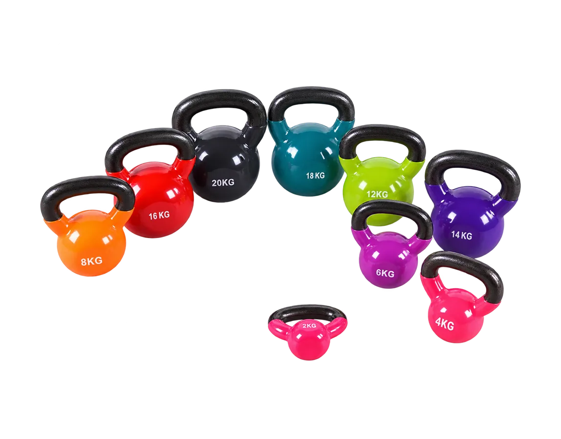 Vinyl Coated Kettlebells – vinyl dipped kettlebells manufactured by IRONHUE